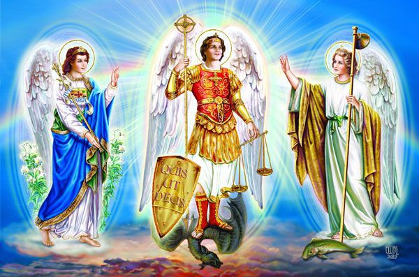 The Archangels Michael, Gabriel and Raphael: Messengers of God's
